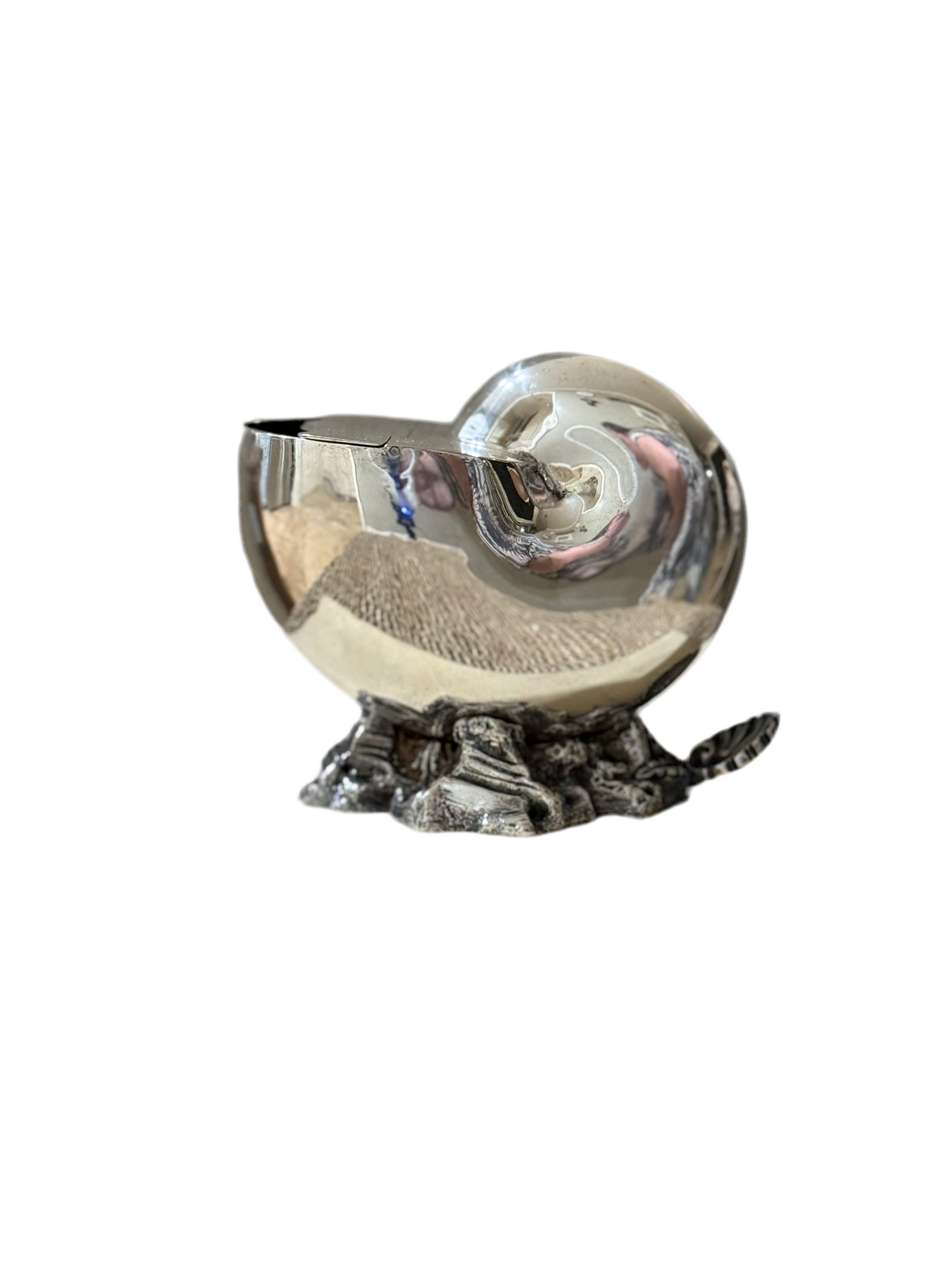 Silver Plated Nautilus Spoon Warmer