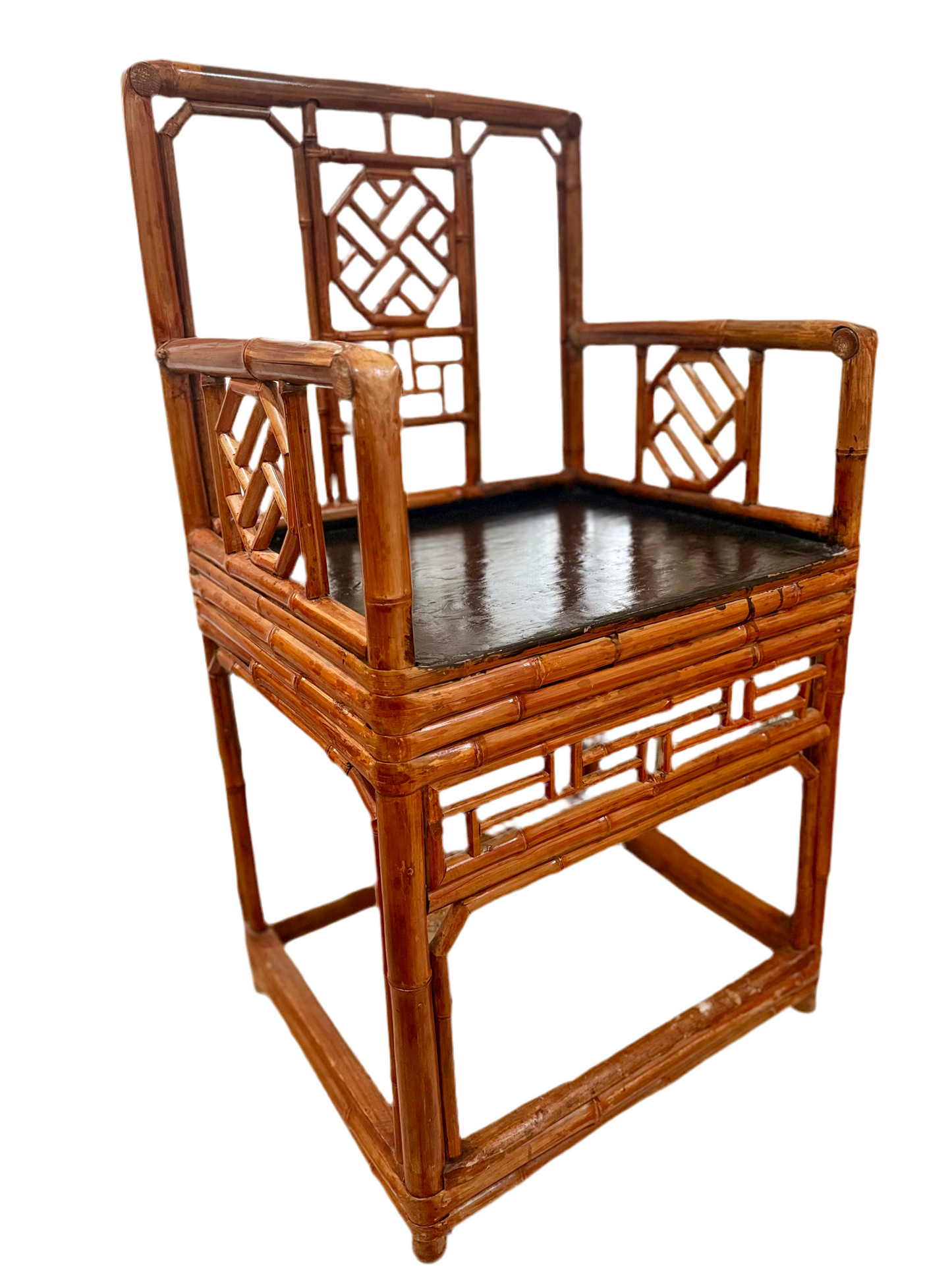 Bamboo Chinoiserie Style Arm Chair