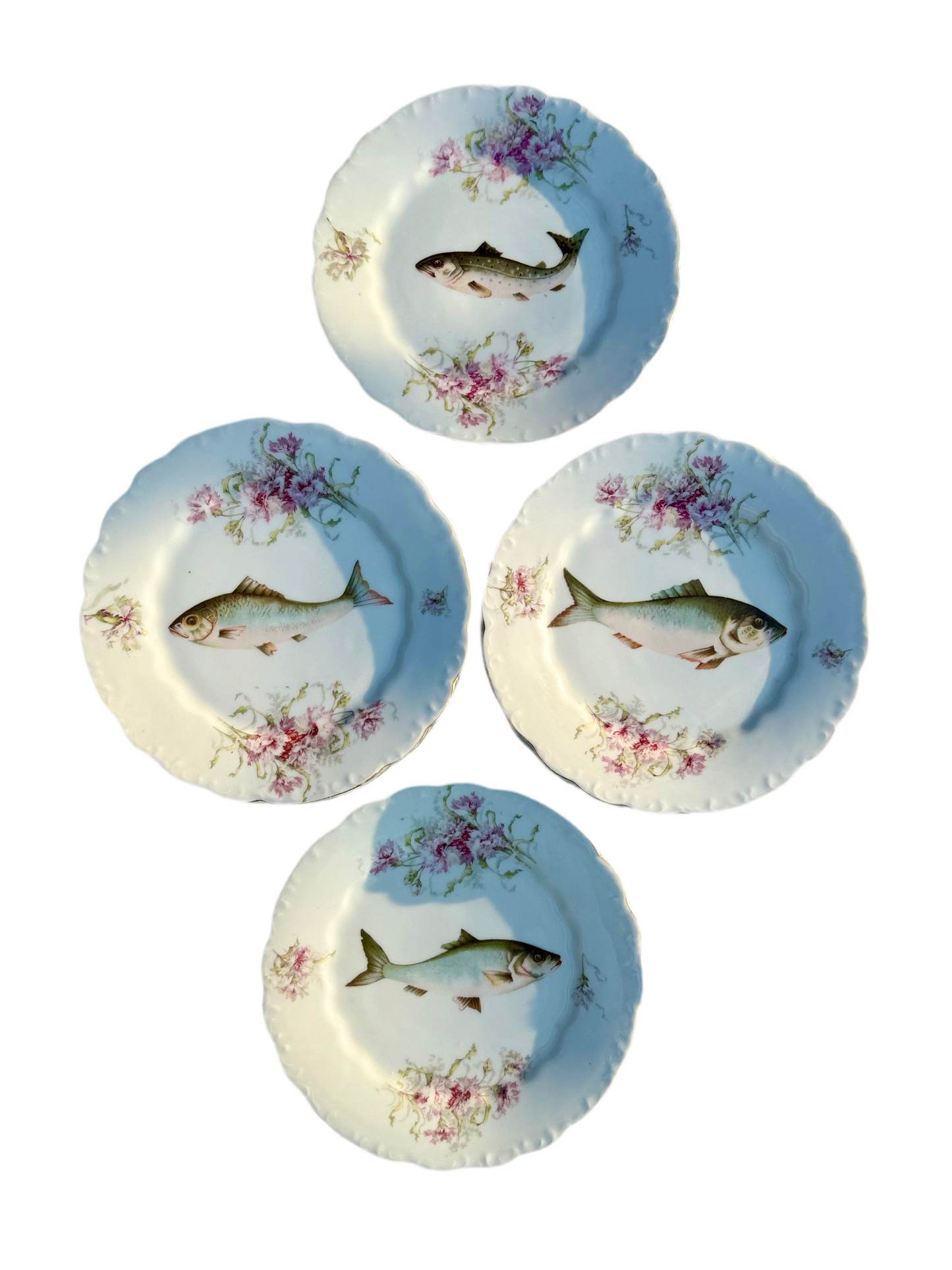 L S&S Antique Fish Plate