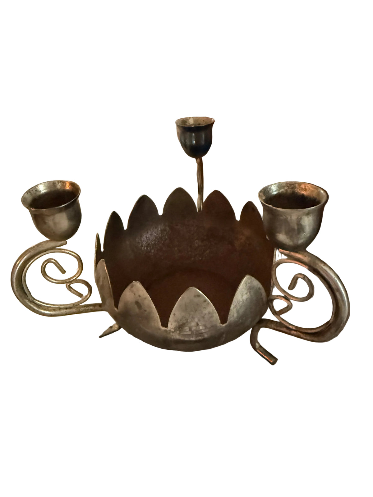 Godinger SilverPlate Lotus Flower Candle Holder