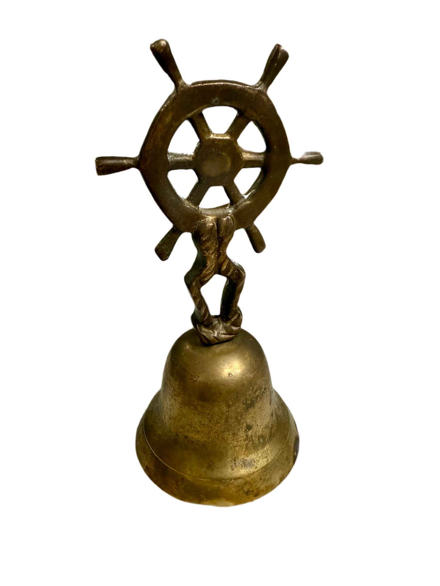 Brass Ships Wheel Bell