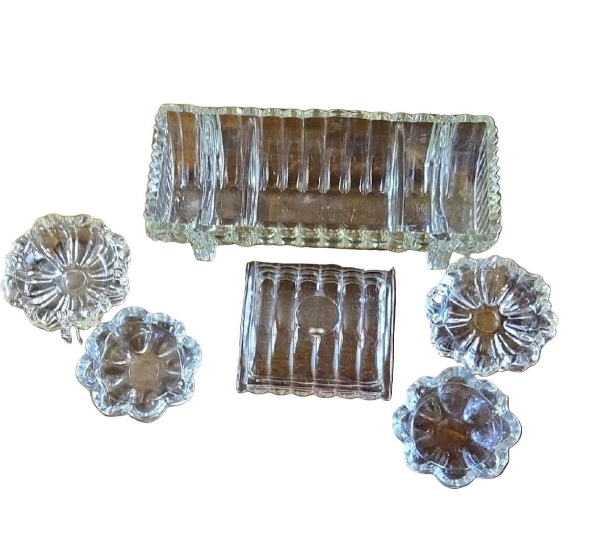 Glass Smoke Tray w/ 4 trays