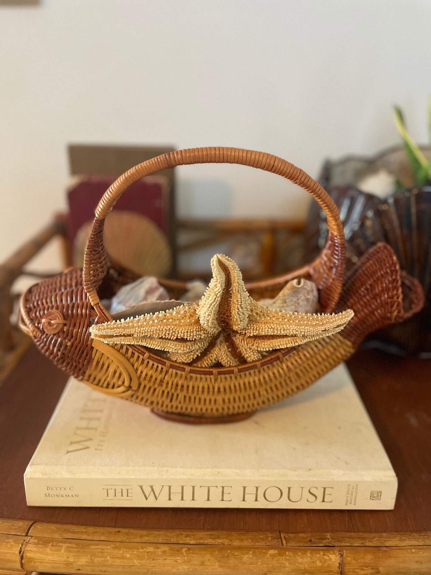 Wicker Fish Shaped Basket