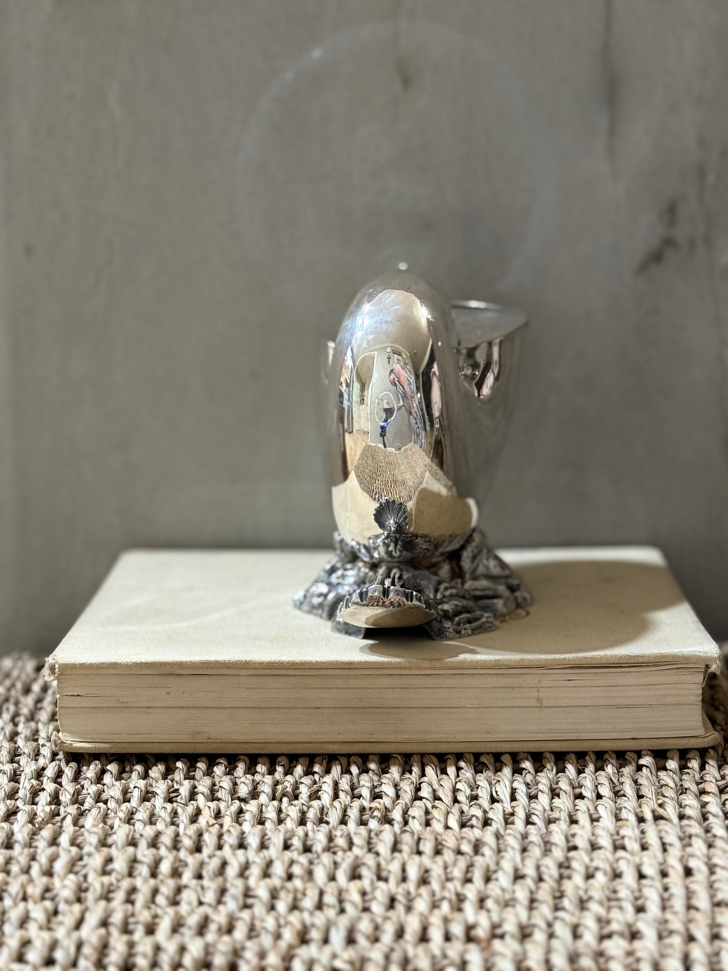 Silver Plated Nautilus Spoon Warmer