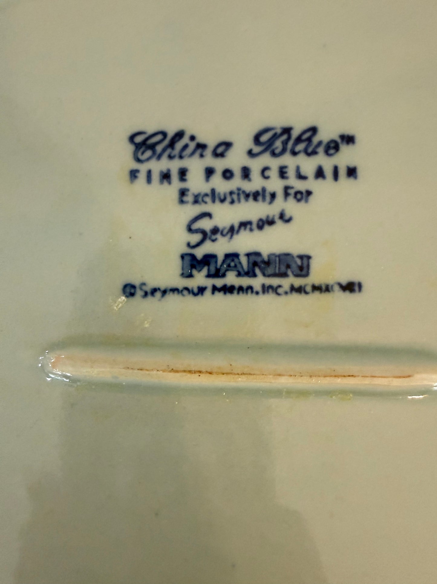 China Blue Fish Platter