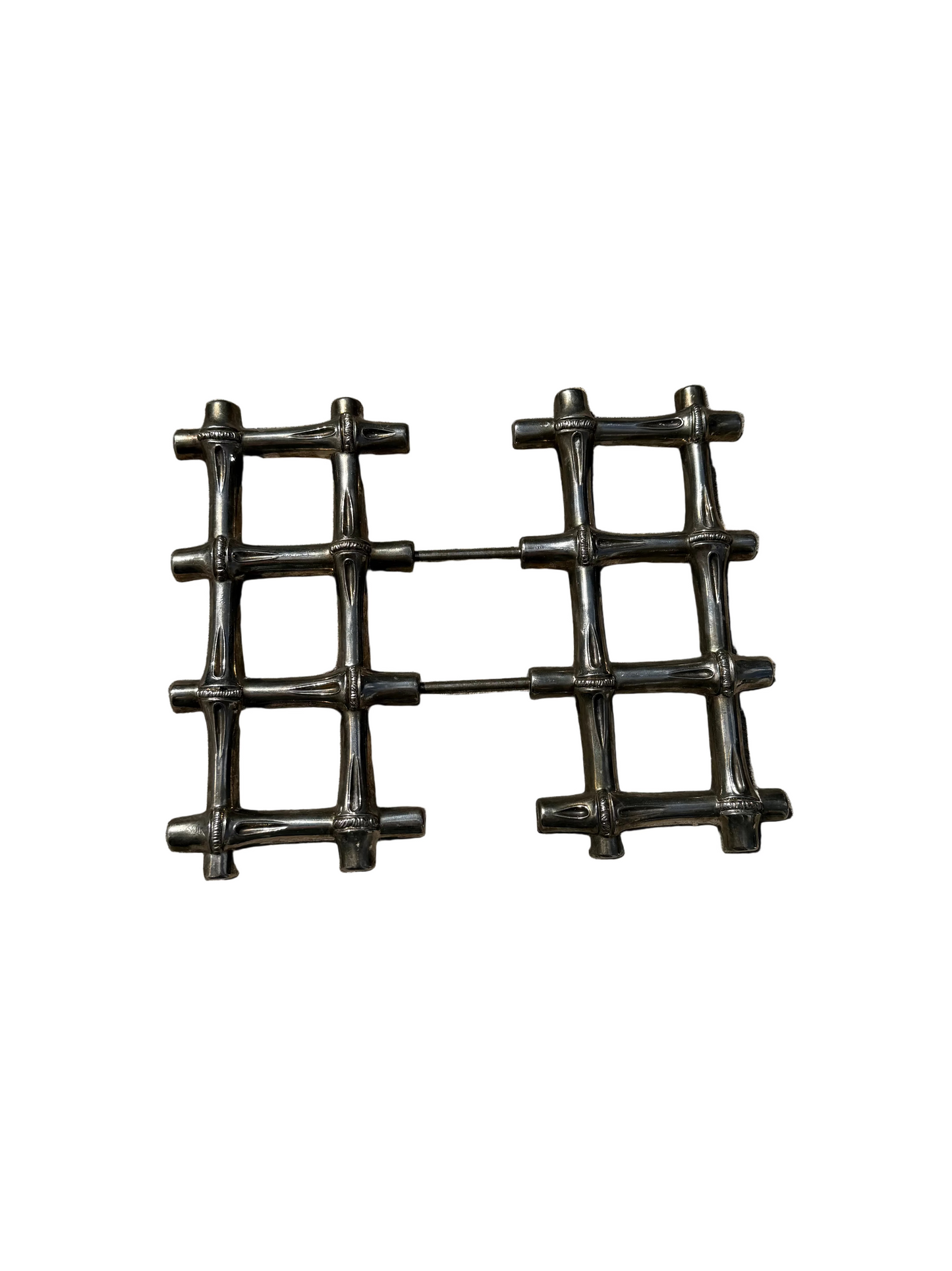 Silverplate Bamboo Trivet