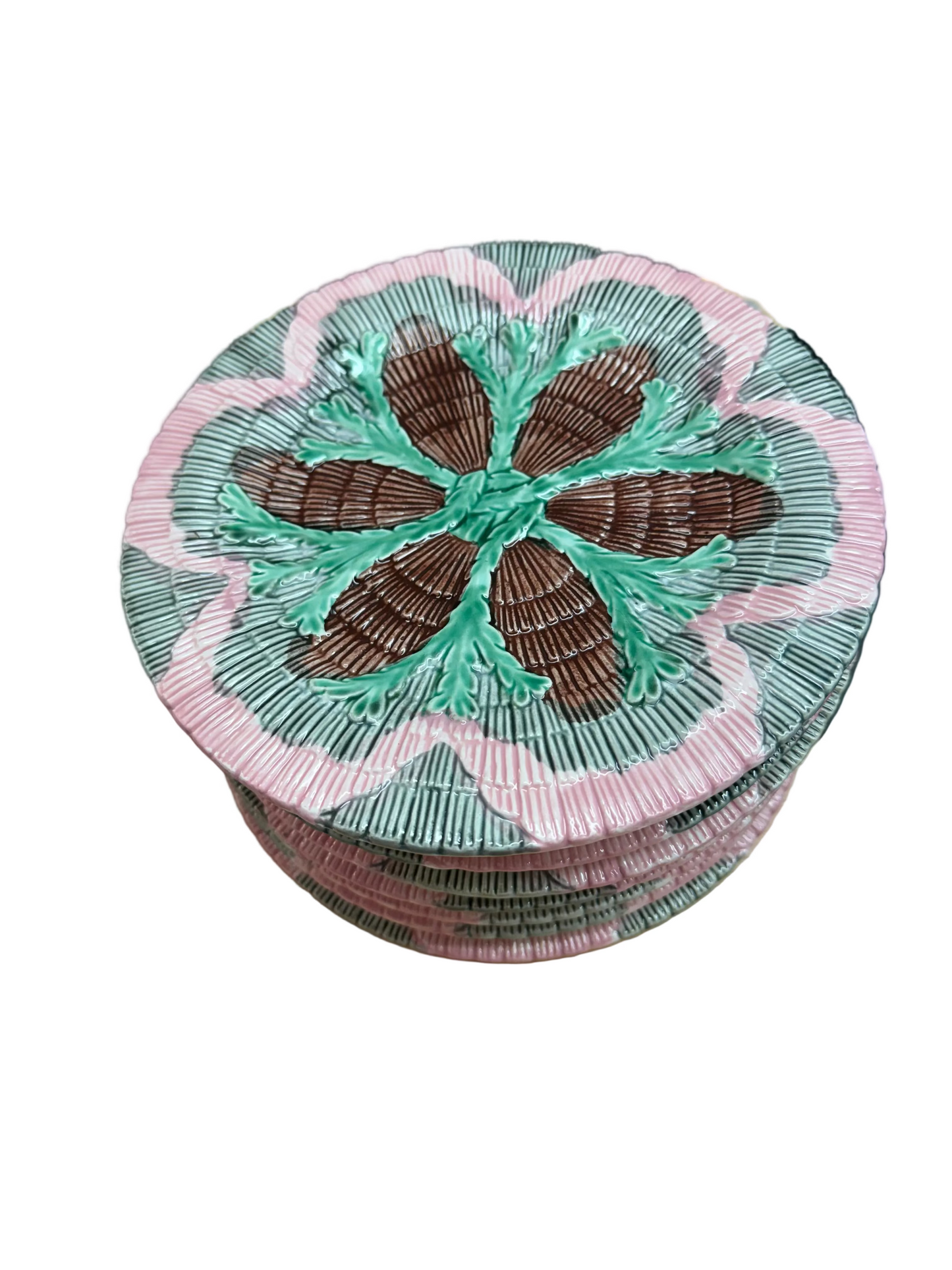 Majolica Etruscan Seaweed Plate - Horchow