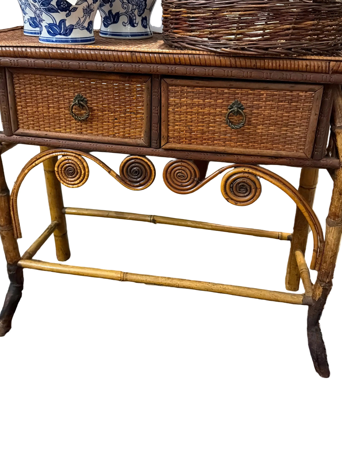 Rattan Entry Hall Table