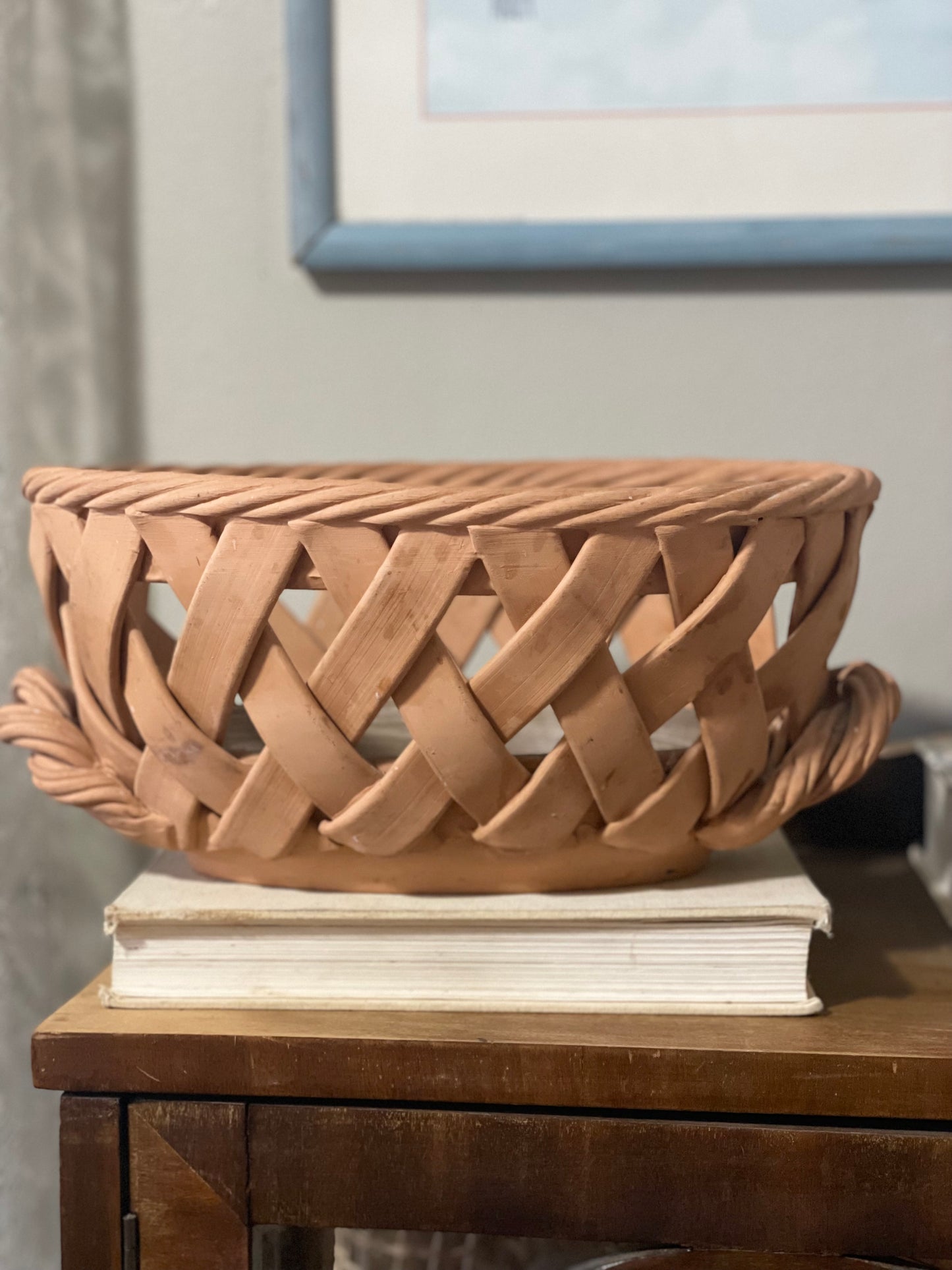 Braided Terracotta Basket