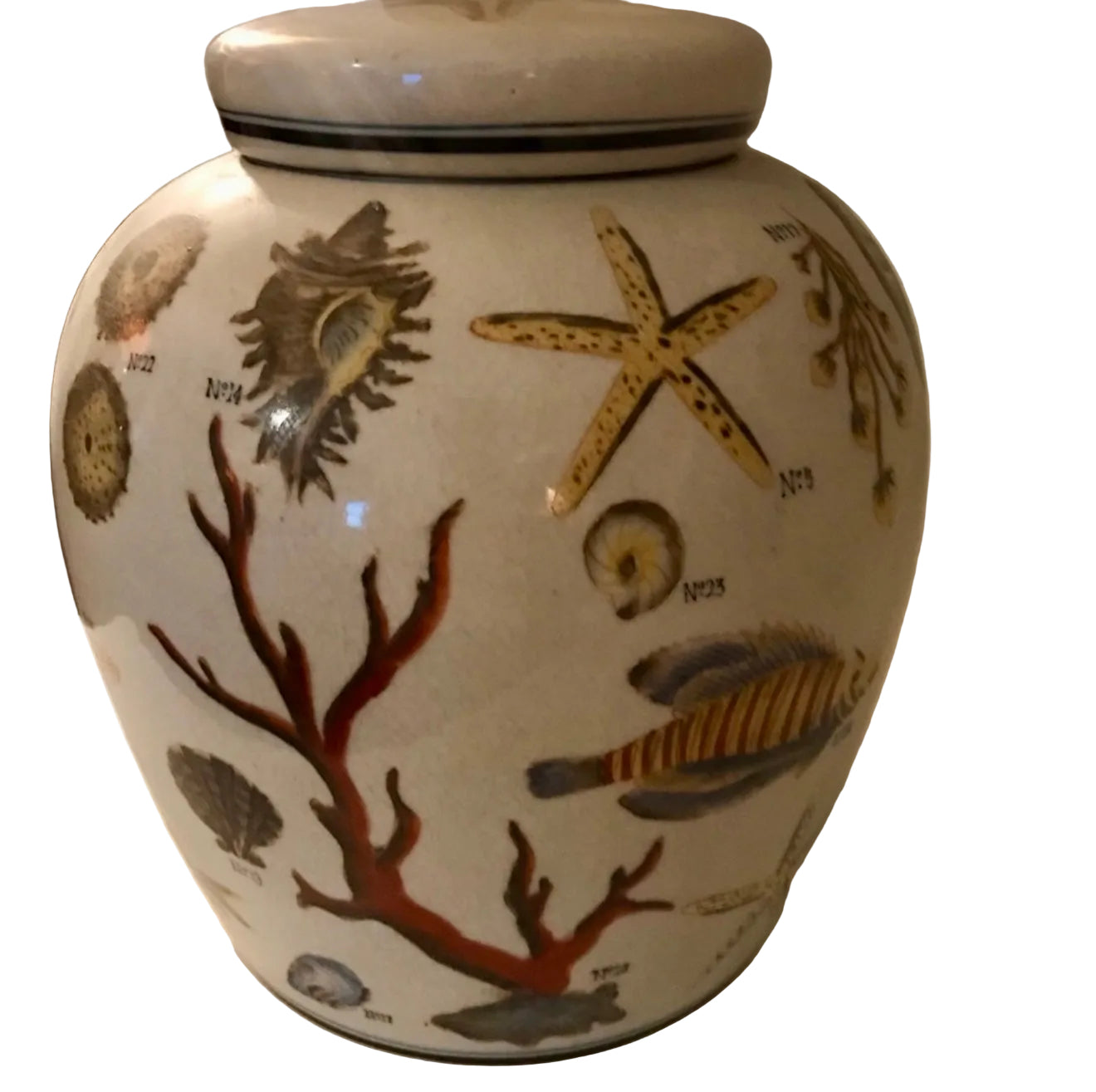 Sea Life Ginger Jar