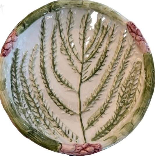 Majolica Asparagus Salad Plate
