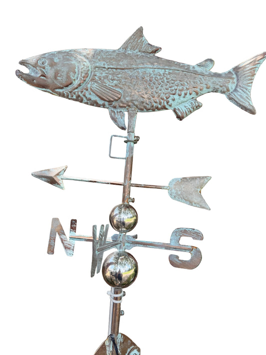 Fish Copper Weather Vane