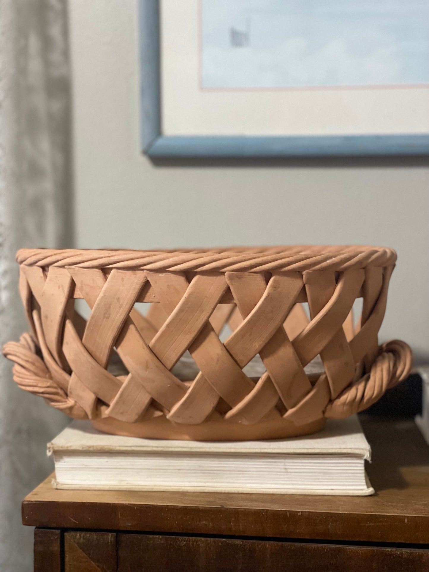 Braided Terracotta Basket