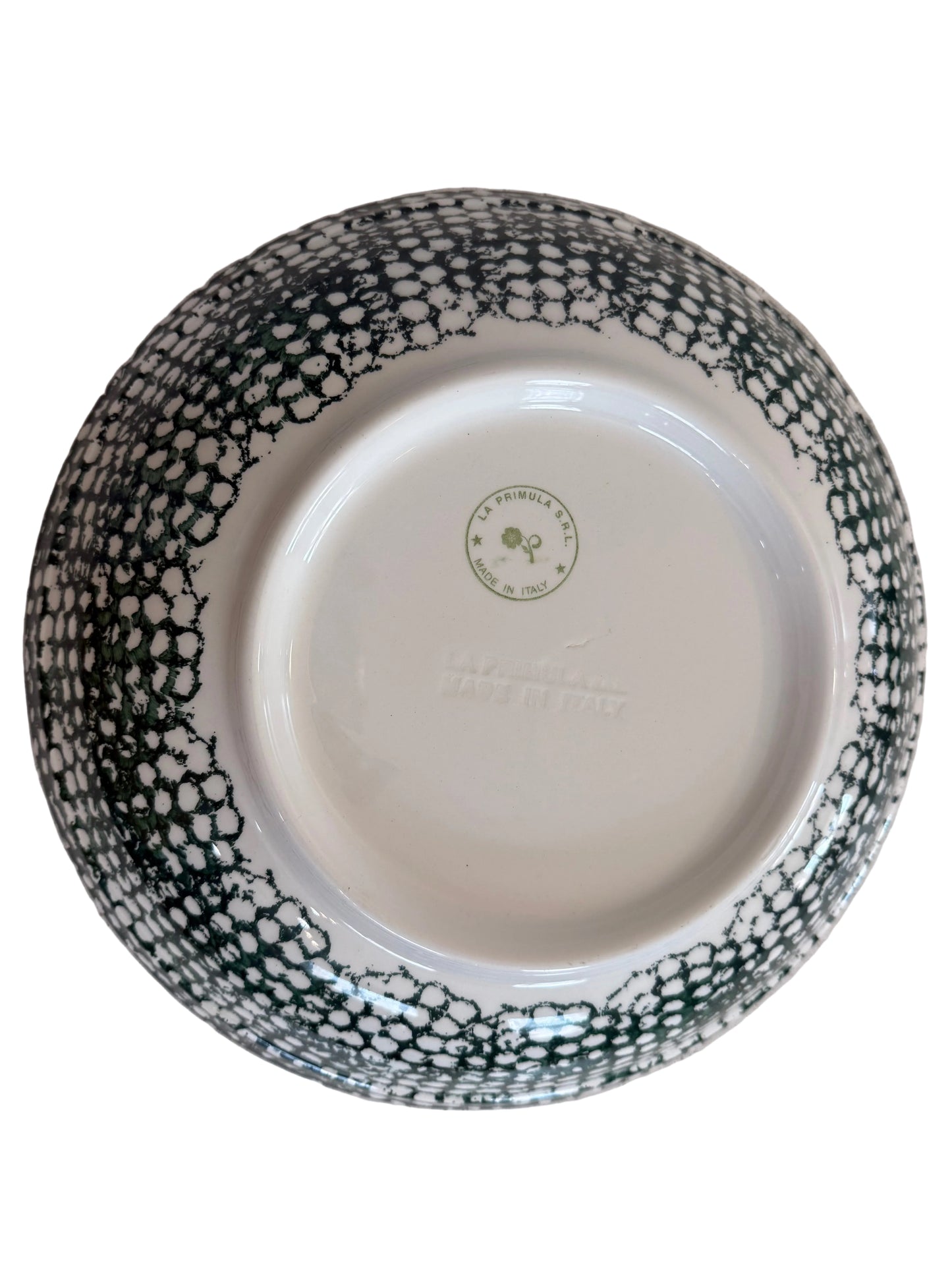 Green Italian Spongeware Bowl