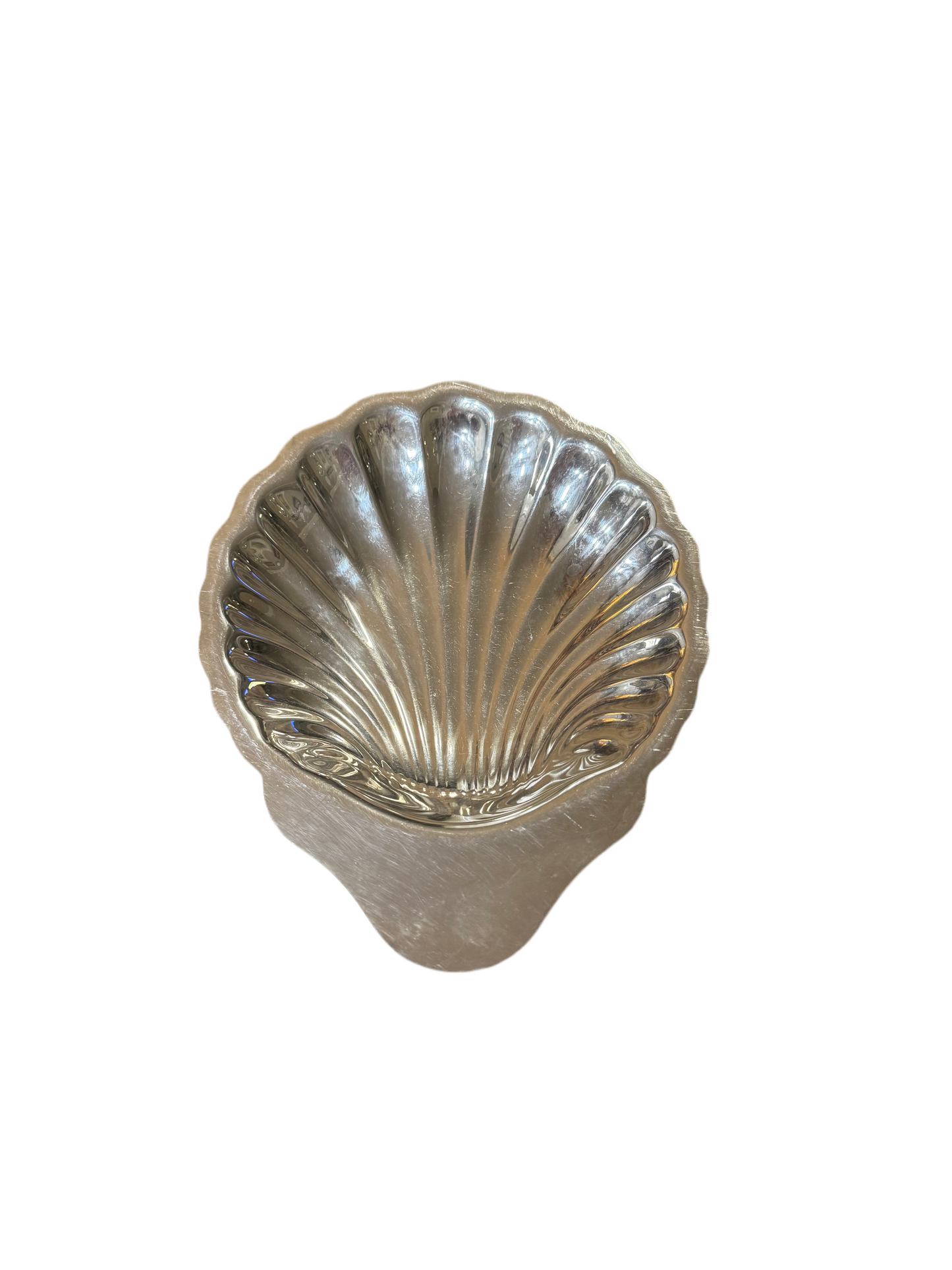 Silver-Plated Scallop Shell Plate