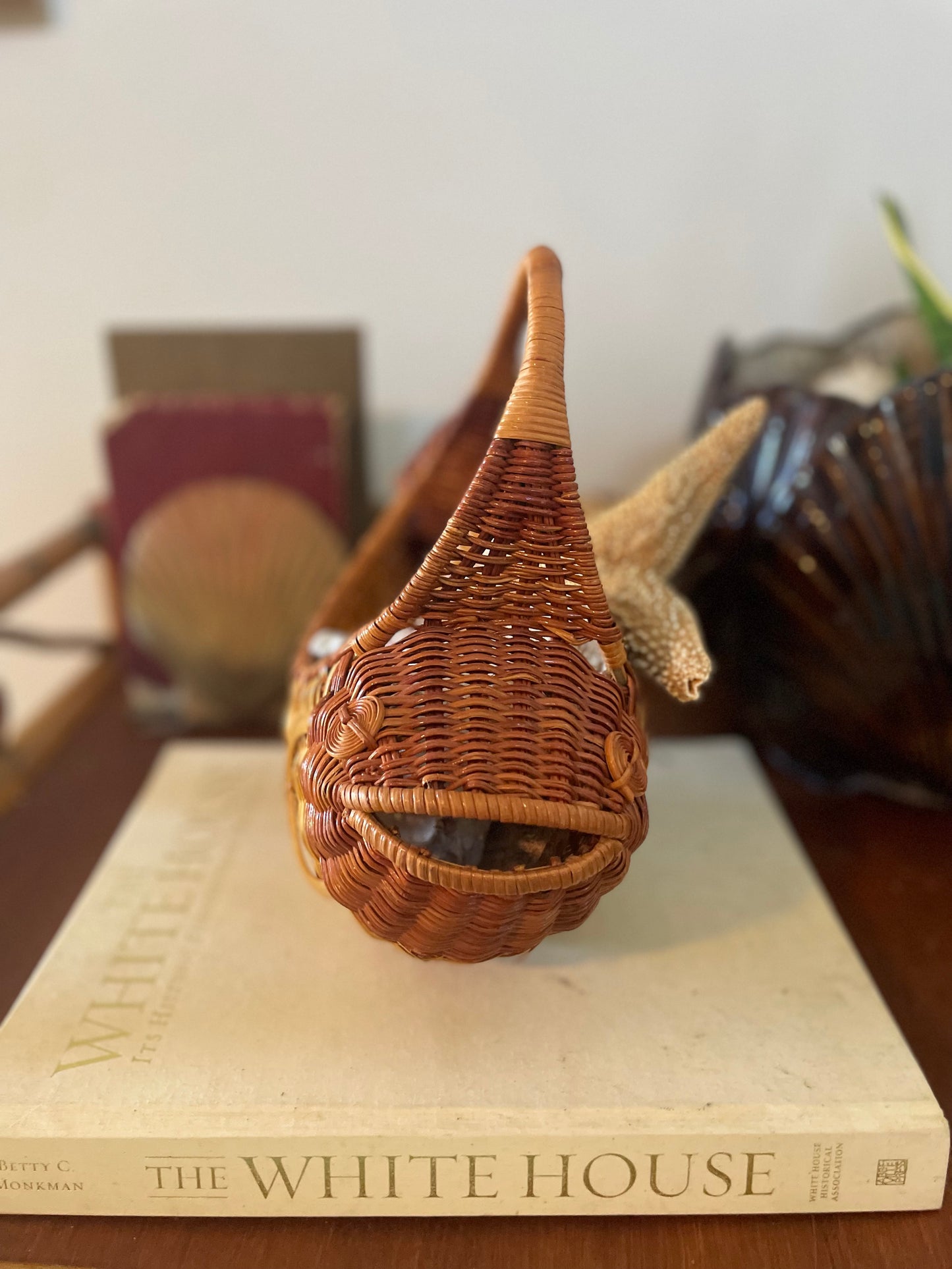 Wicker Fish Shaped Basket