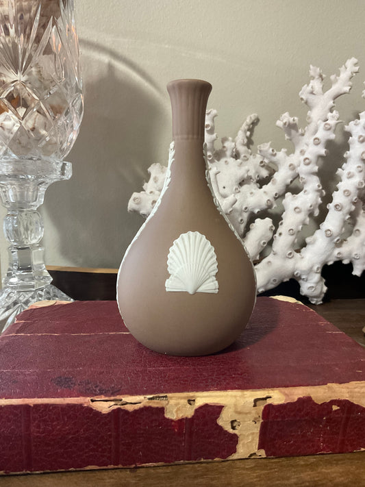 Taupe Shell Wedgewood Vase