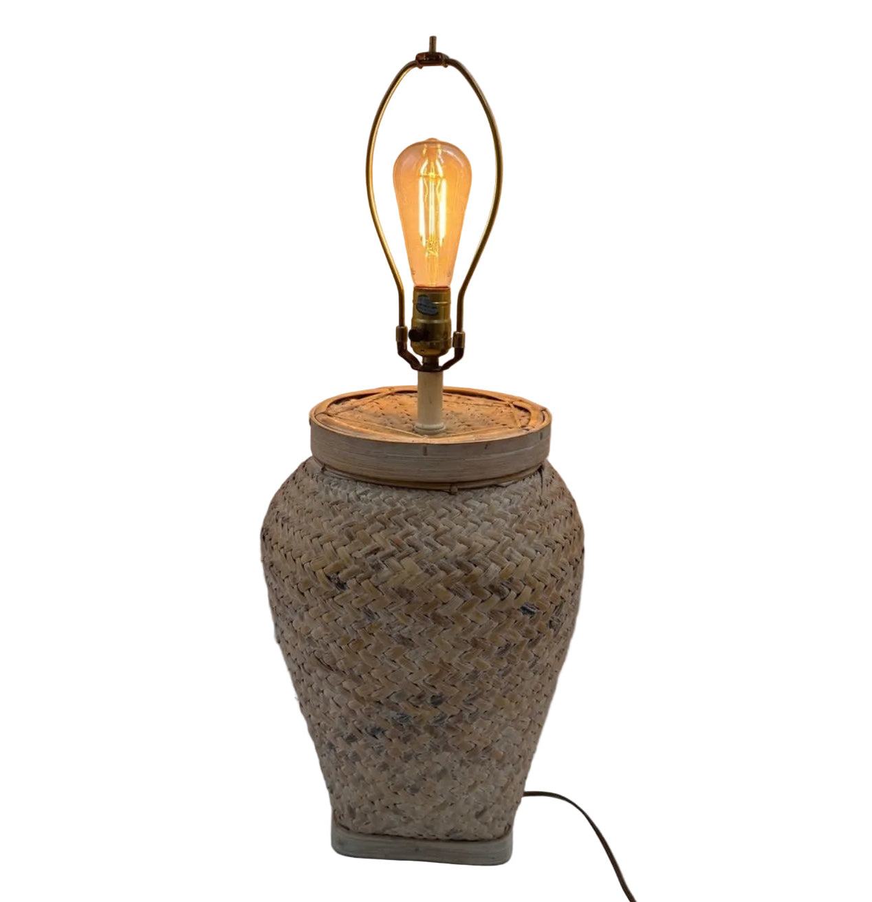 Woven Rattan Lamp