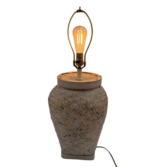 Woven Rattan Lamp