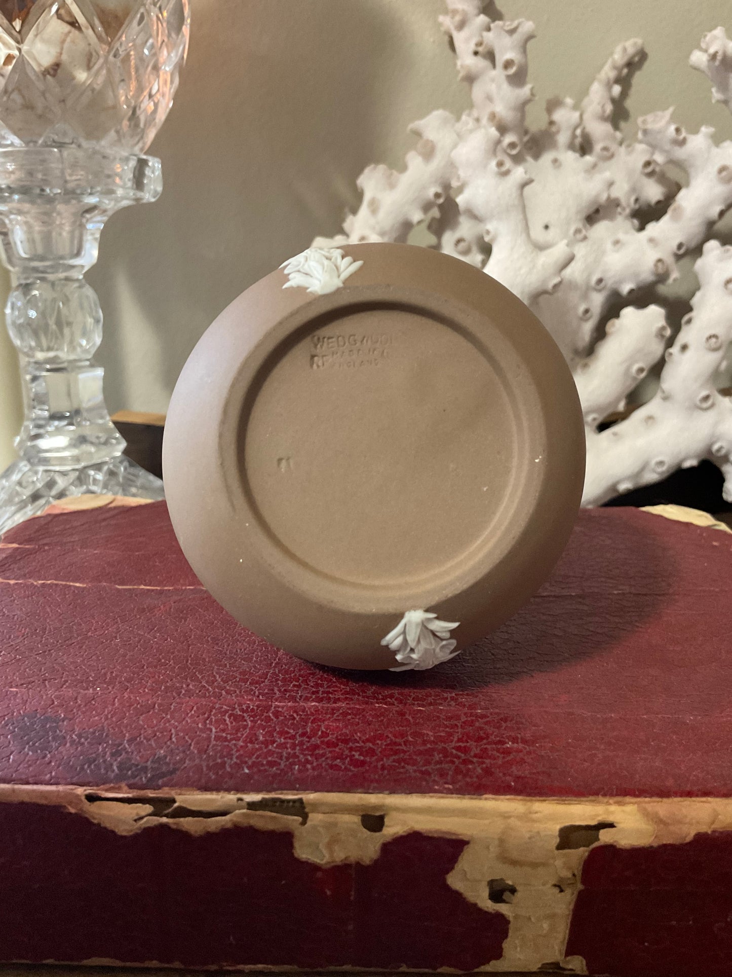 Taupe Shell Wedgewood Vase