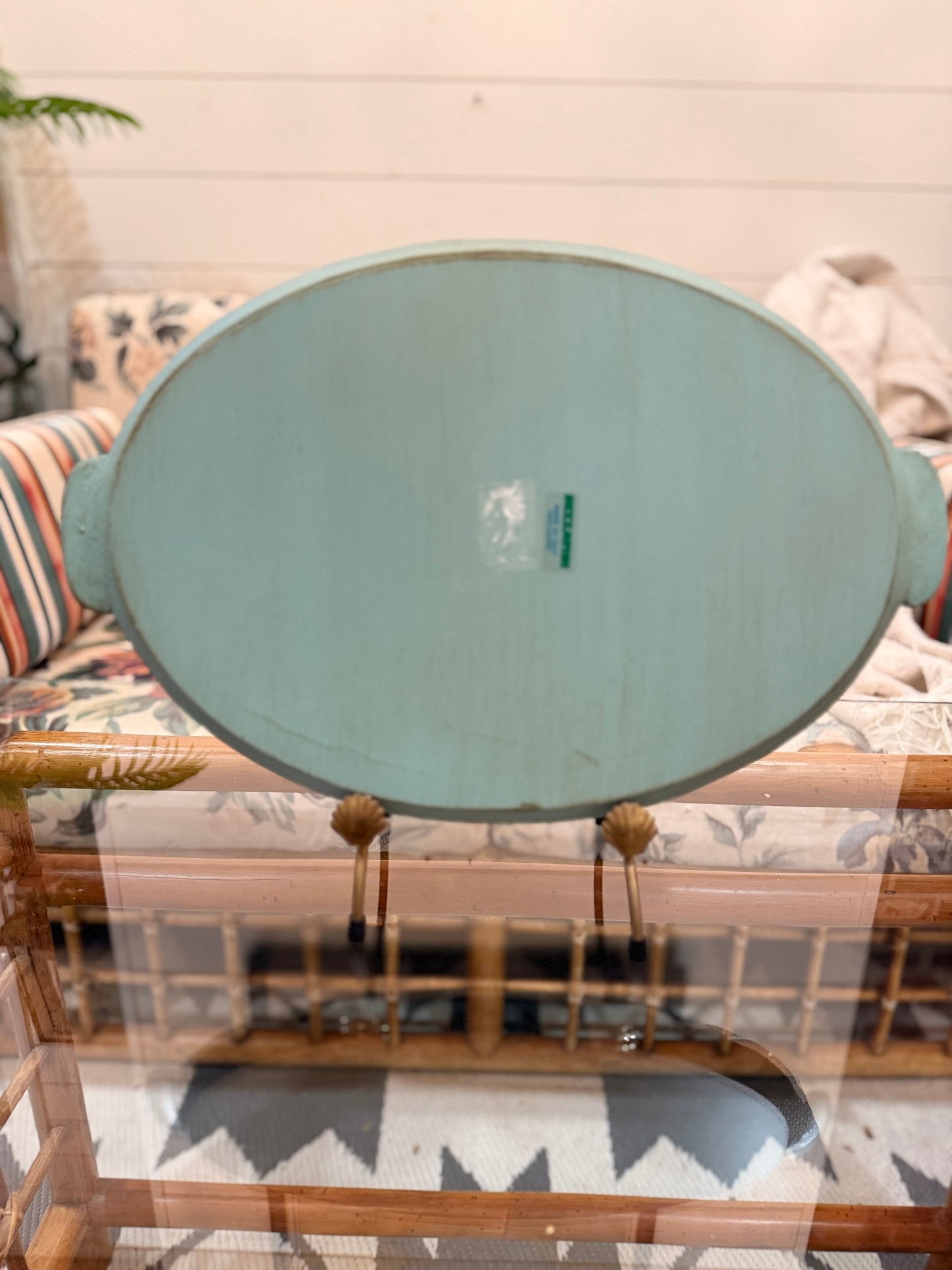 Wooden Tray w/ Inlayed Shell Study