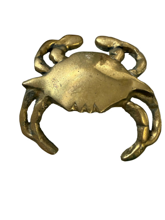 Vintage Brass Crab