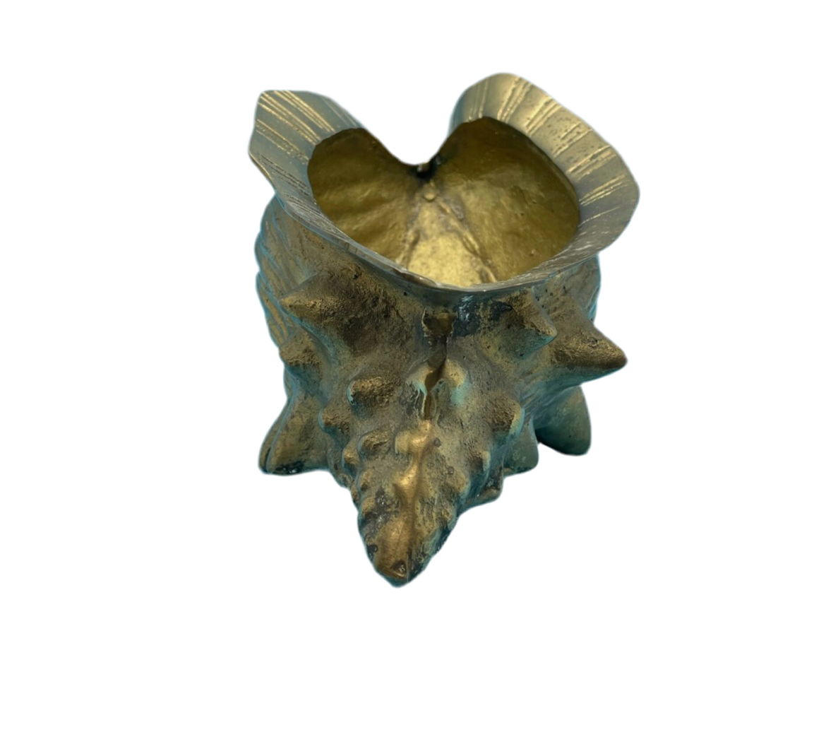 Brass Conch Shell Cachepot