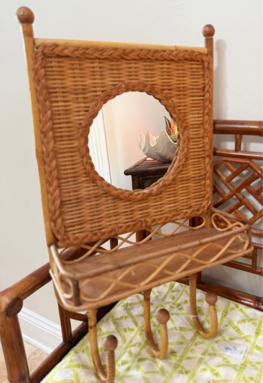 Rattan Hall Mirror