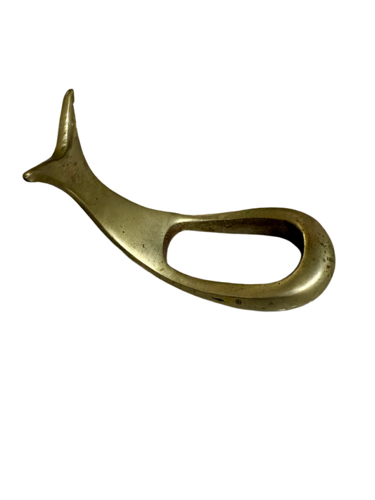 Brass Whale Pipe Stand by Carl Aubock