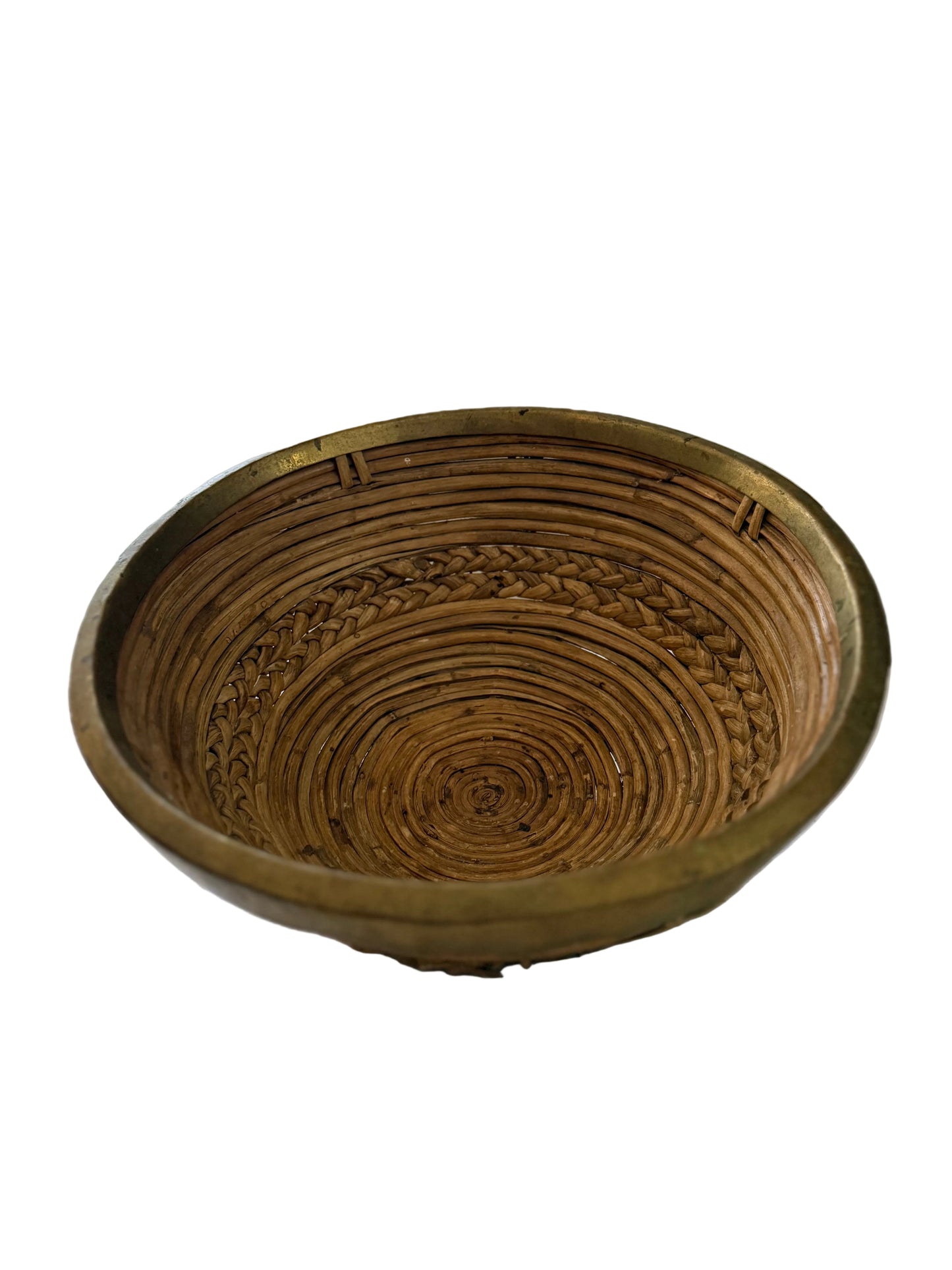 Pencil Reed Rattan Bowl W