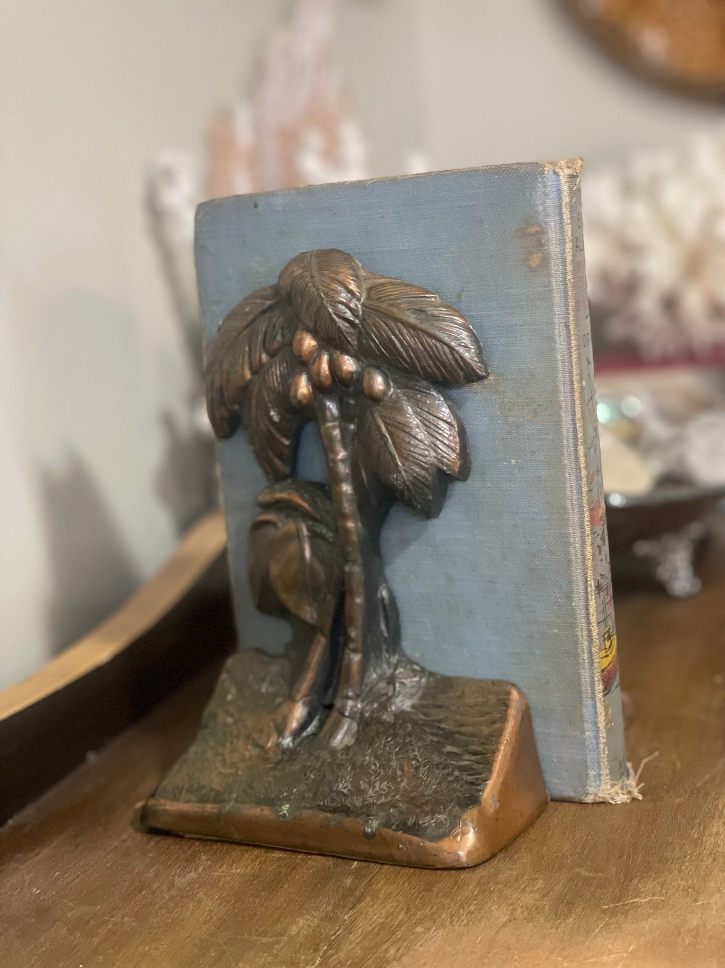 Bronze Palm Tree Bookends