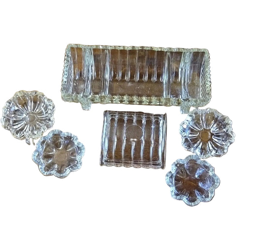 Glass Smoke Tray w/ 4 trays