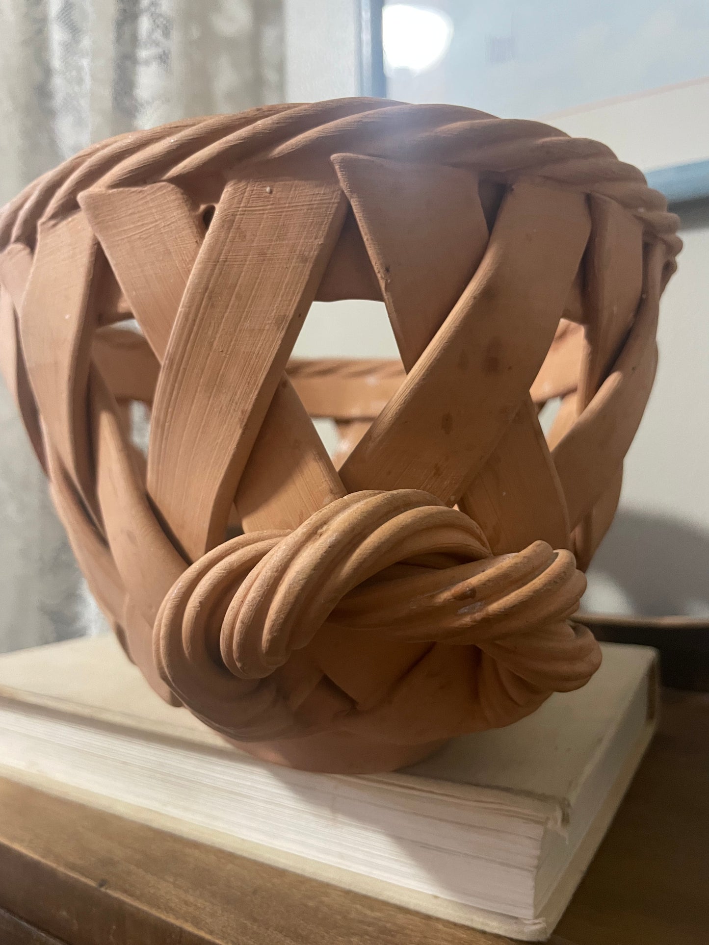 Braided Terracotta Basket