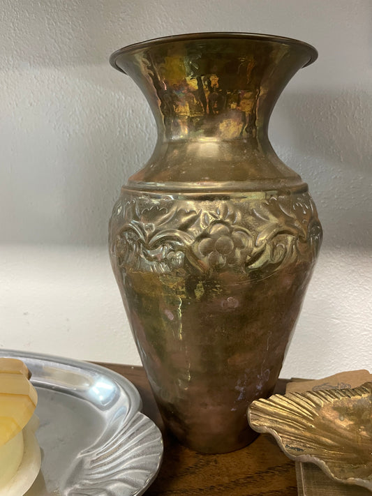 Brass Floral Vase