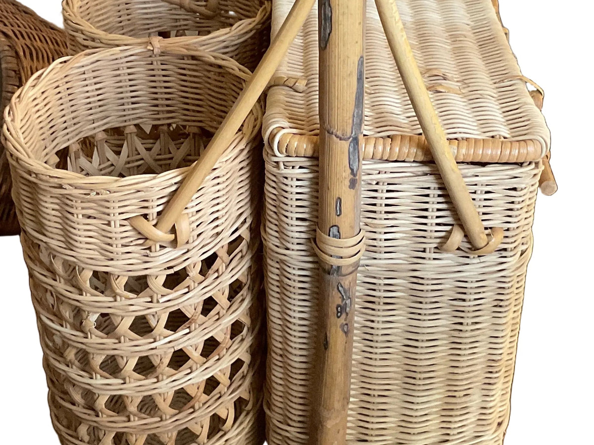 Rattan Wine Holder picnic basket