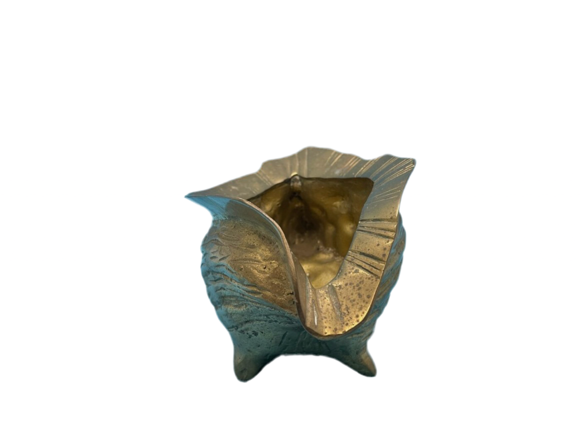 Brass Conch Shell Cachepot