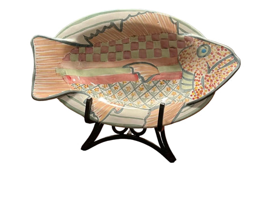 Mackenzie-Childs “Fish Story’ Plate