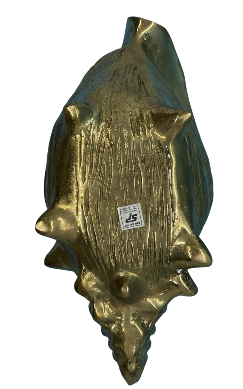 Brass Conch Shell Cachepot