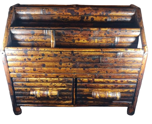 Rattan Desk Organizer