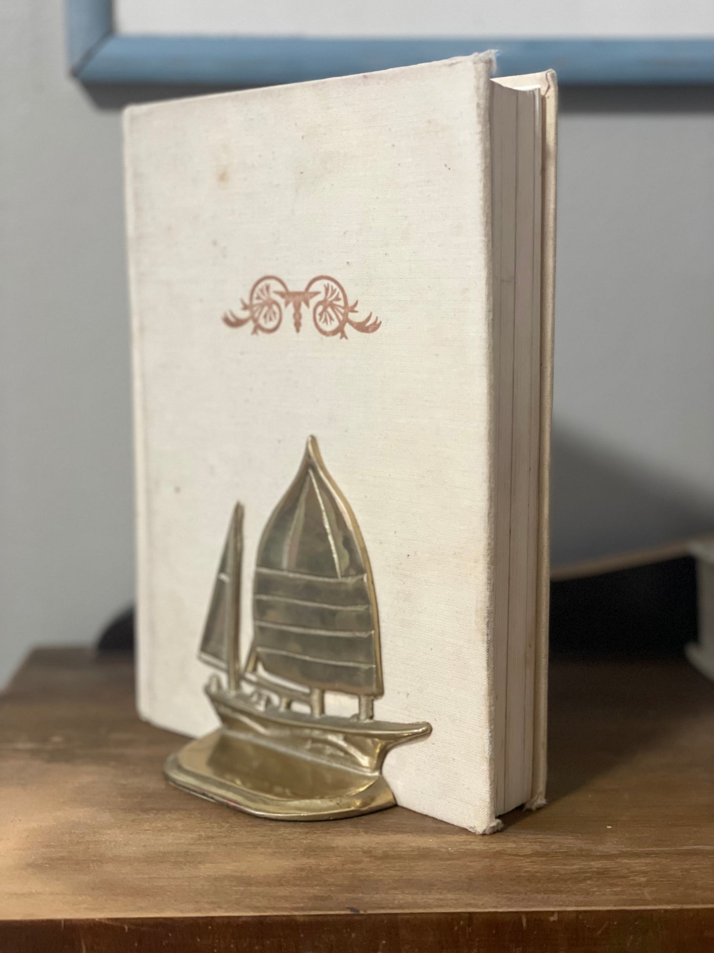 Brass Sailboat Bookends