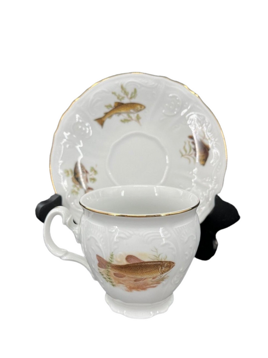 Fish Cup and Saucer