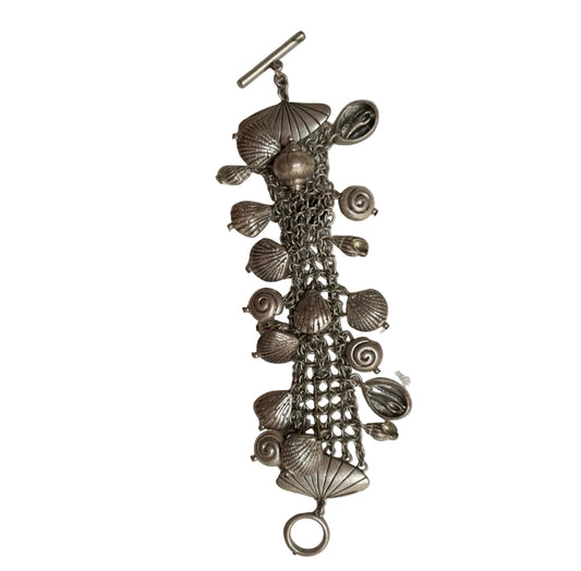Signed Multi Shell Bracelet