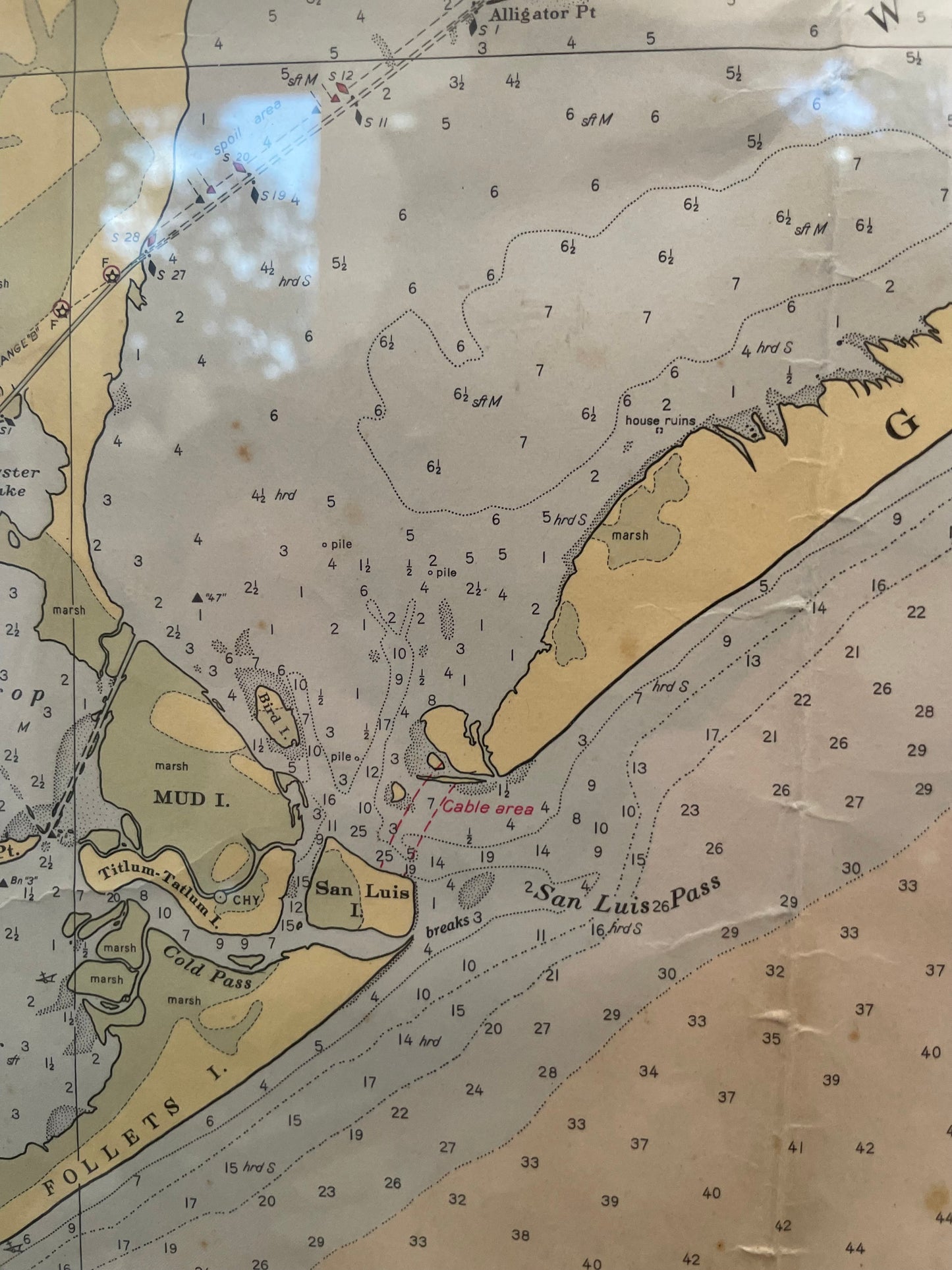 USCG Issued Chart of Galveston Bay