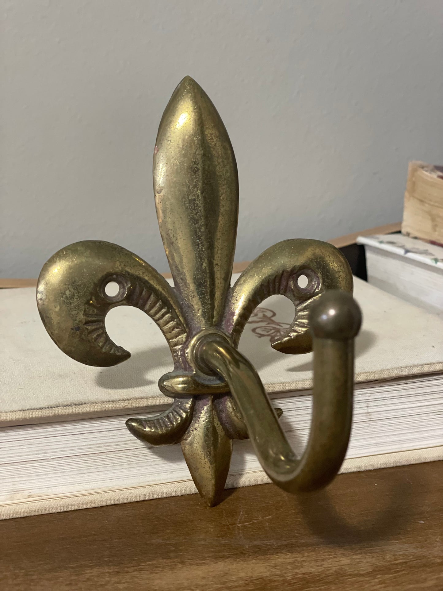 Brass Fleur De Lis Hook