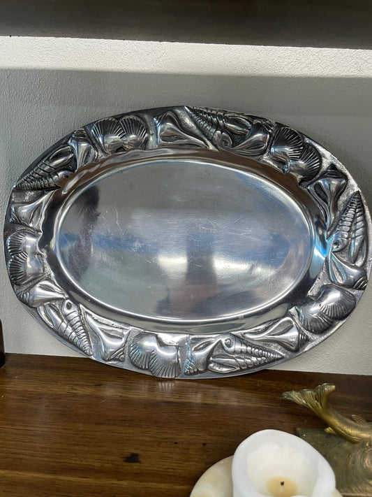 Wilton Pewter Oval Shell Tray