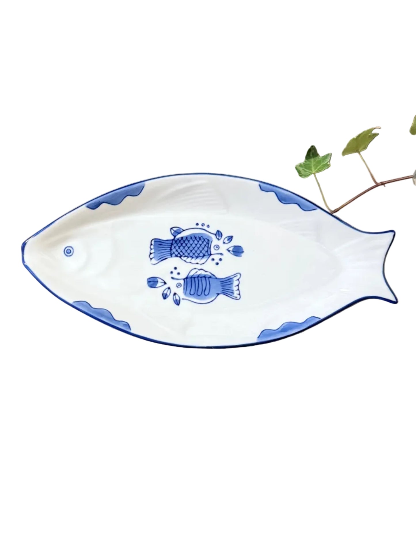 Flower Koi Fish Plate
