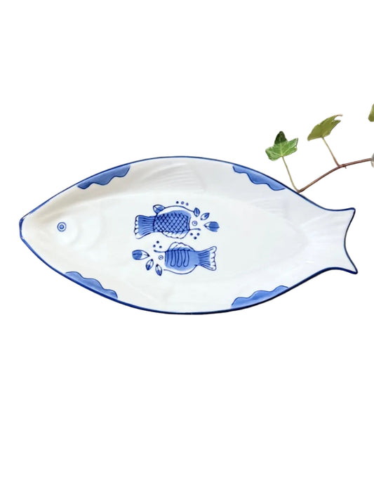 Flower Koi Fish Plate