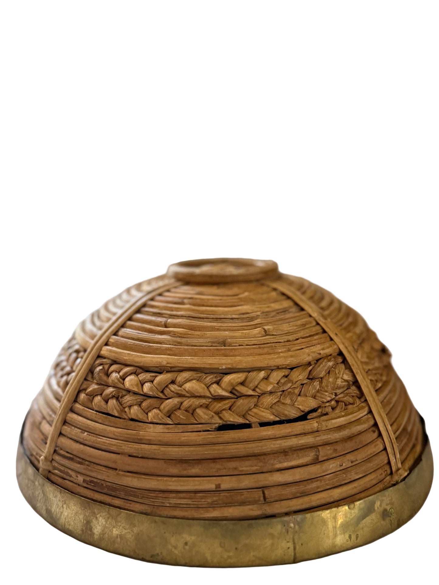 Pencil Reed Rattan Bowl W