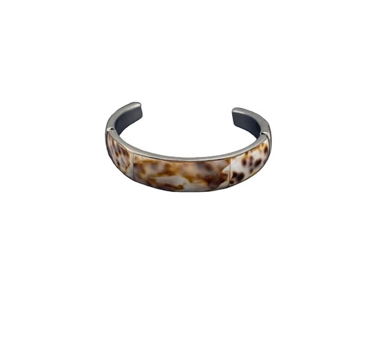 Inlayed Cowry Cuff