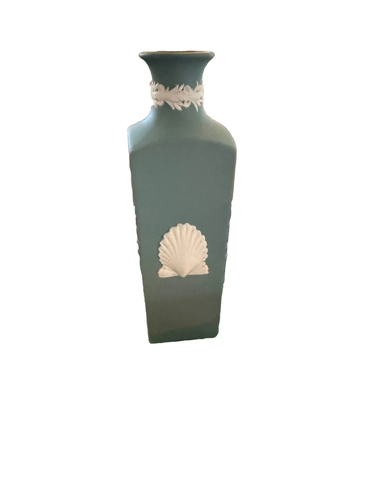 Wedgwood Teal Green Shell Bud Vase